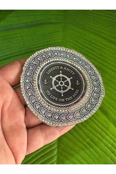 Gönülden Tasarım Accesoriu de cusut cu ancoră din piatră termoadezivă de 8x8 cm