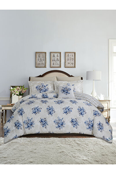Donetella 7-Pcs King Comforter Set 260×240 cm | Reversible Design | Soft Brus...