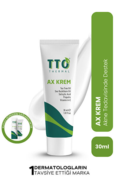 TTO Yüz Bakım Kremi Akneye Eğilimli Ciltler İçin 30 ml Çay Ağacı Yağı AX