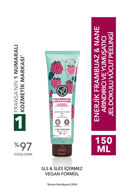 Yves Rocher Jel Dokulu Vücut Peelingi-Arındırıcı&Yumuşatıcı Enerjik Frambuaz ...