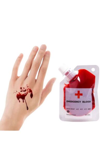 partidolu Halloween 30 Ml İthal Dekor Amaçlı Yapay Kan Zombie Şaka Kanı 1 Adet