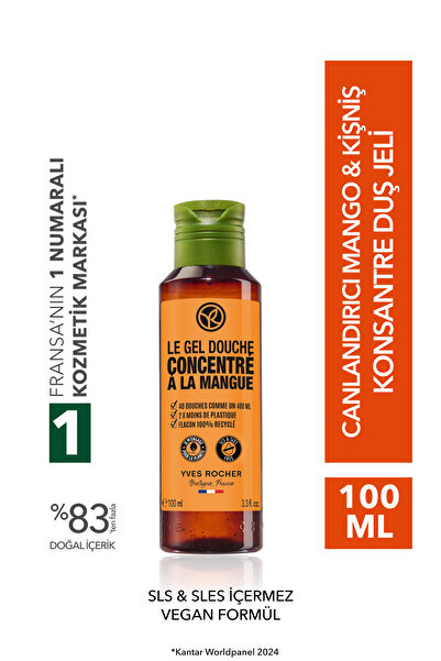 Yves Rocher Konsantre Duş Jeli - Nemlendirici Canlandırıcı Mango & Kişniş-SLS...