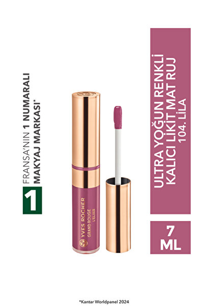 Yves Rocher Ultra Yoğun Renkli Kalıcı Likit Ruj - Mat -104. Lila-19275
