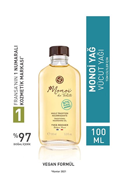 Yves Rocher Monoi Nemlendirici Besleyici Vücut Yağı-Tüm Ciltler-Monoi de Tahi...
