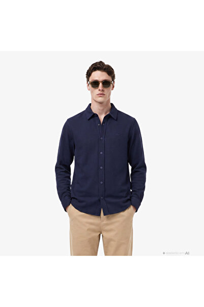 Lacoste Erkek Regular Fit Lacivert Gömlek
