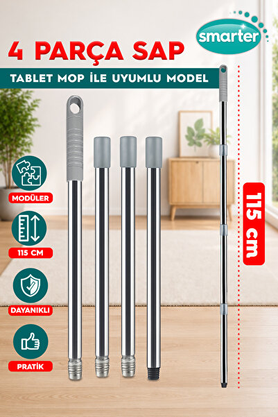 SMARTER Spare Handle 4 Piece Tablet Mop Mop Cleaning Set