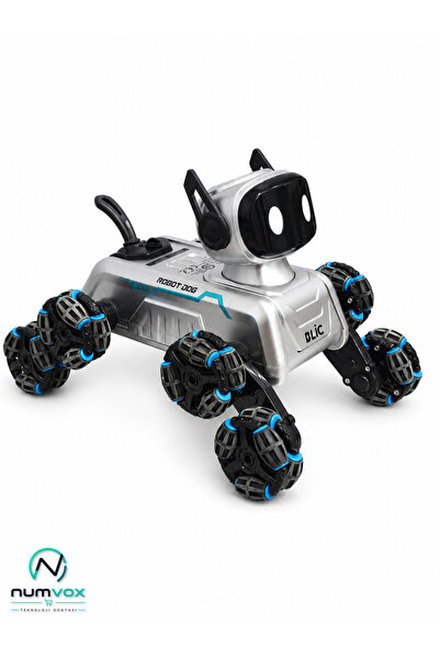 numvox BRB2 AI Akıllı Robot Köpek - 360° Hareketli, Uzaktan ve Bilekten Kontr...