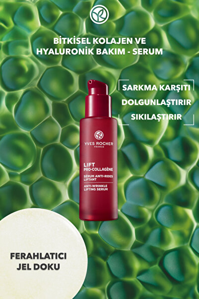 Yves Rocher Serum-Sıkılaştırıcı,Dolgunlaştırıcı Bitkisel Kolajen ve Hyaluronik Bakım/Lift Pro Collagene