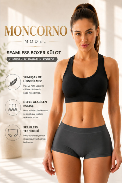 MİSTİRİK Moncorno Model zeštíhlující boxerky pro tvarování zadečku, bezešvé k...