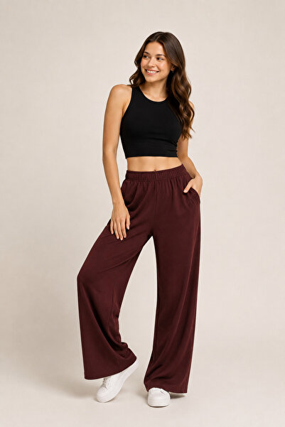 JOLT Women's Coffee Color High Waist Trousers