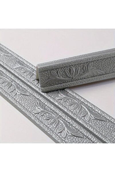 Choice1 230x8cm Grey 230cm Foam Wall Edge Strip Stickers Can Be Folded in Hal...