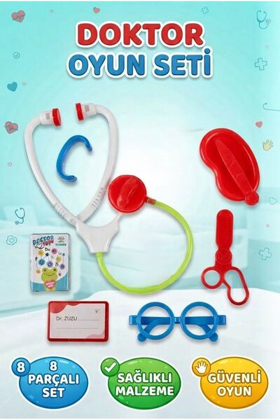 Tıfıl Toys Doctor Profession Educational Toy Set - Stethoscope, Glasses Sciss...