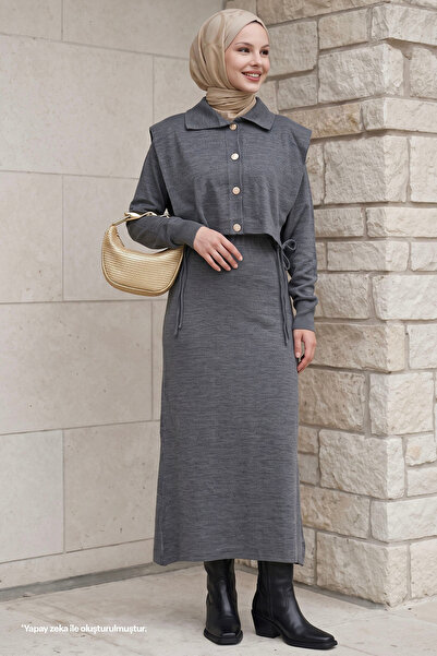 InStyle Anthracite Suit with Bolero Dress