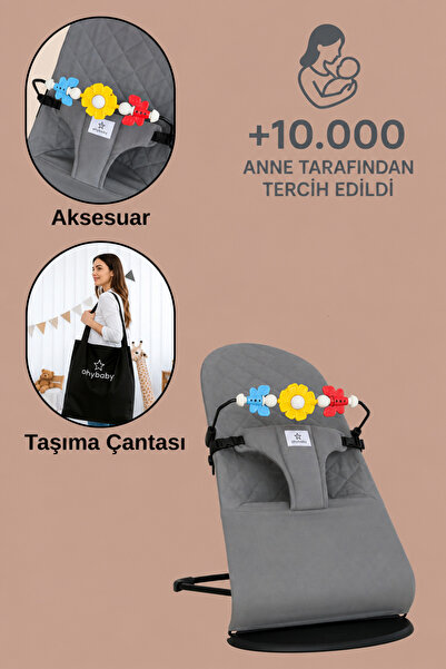 OHYO Oyuncaklı Premium Cotton Bebekler Için Üç Kademeli Kolay Taşınabilir Sal...