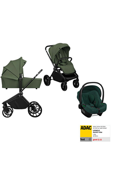 Lionelo Carucior 3 in 1, Lionelo, Mika Plus, Cu scoica auto Verde testata ADA...