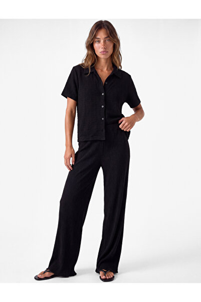 Koton High Waist Wide Leg Palazzo Pants