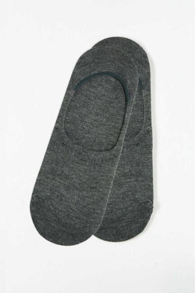 Bisse Men's Bamboo Suba Plain Socks Smoked Melange