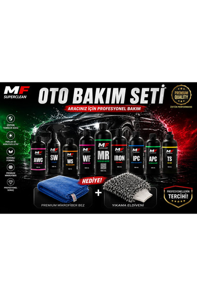 MF SuperClean SÜPER OTO YIKAMA SETİ - MİKROFİBER BEZ HEDİYELİ