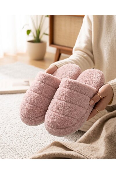 Moda Frato SMT-03 Closed Women's House Slippers Winter Slipper Non-Slip Sole