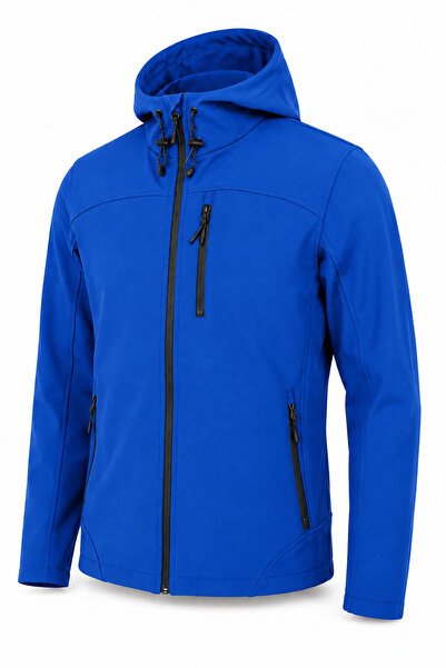 GHASSY CO Erkek İçi Polarlı Su ve Rüzgar Geçirmez Softshell Spor Mont