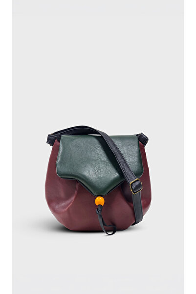 Ayşe Teyze'nin Çantaları Burgundy Women's Crossbody Shoulder Bag