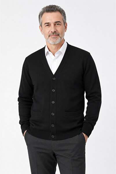Mutlu City Men's Middle-Aged and Older Knitwear Knitted Acrylic Buttoned Wint...