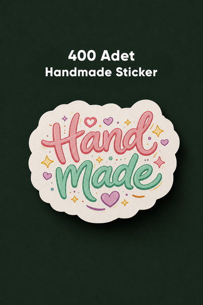 To Design Lab Handmade Sticker - El yapımı Sticker Seti 20 Sayfa/400 Adet Sti...