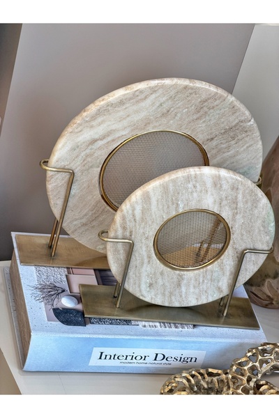 YASAR CONCEPT Monvera Mermer Disk Set