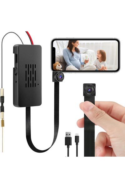 N2L Store Micro Cameră Ascunsă N2L Store®, Wi-Fi, 1080P, 90°, detecție mișcar...
