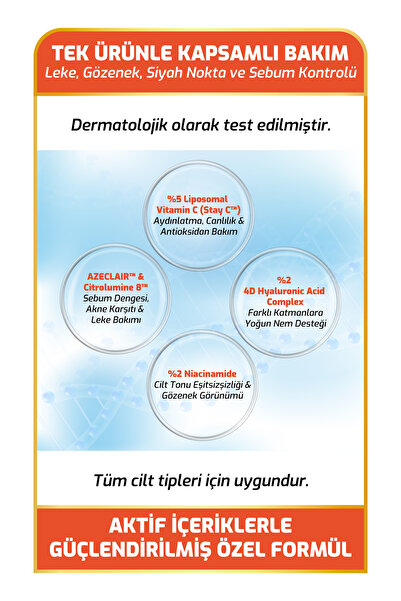 New Essentials Ton Eşitleme, Gözenek Siyah Nokta Ve Sivilce Oluşumunu Gidermeye Yardımcı Süper Serum