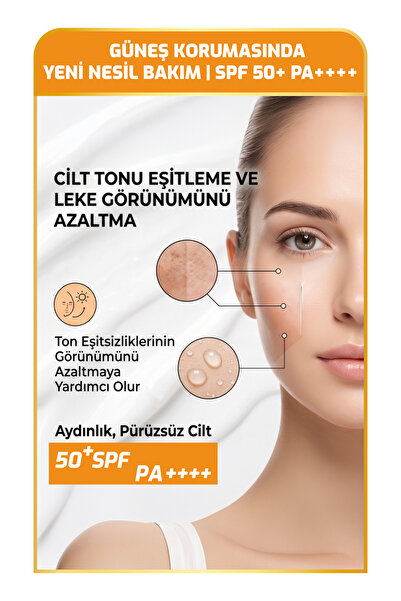 New Essentials Leke Karşıtı Spf 50 Pa++++ Korumalı Güneş Bakım Kremi