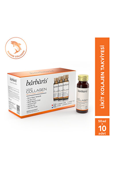 Barbaris Liquid Collagen 10*50ml Tip1,tip3 %100 Saf Balık Kolajeni & Elastini...