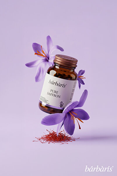 Barbaris Pure Saffron - 60 Kapsül - Safran İçeren Takviye Edici Gıda
