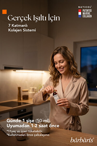Barbaris Liquid Collagen 10*50ml Tip1,tip3 %100 Saf Balık Kolajeni & Elastini Cilt Saç Tırnak