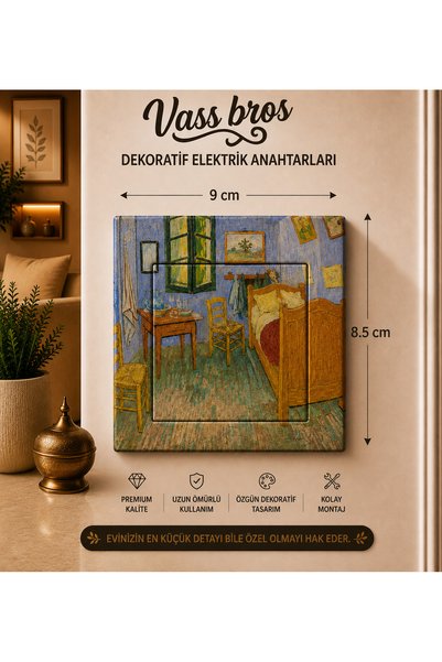 Vass Bros Dekoratif Elektrik Anahtarı - Şık Tasarım Işık Anahtarı - Duvar Anahtarı