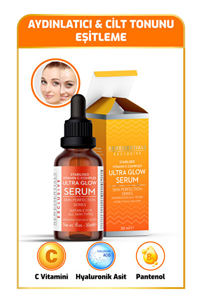 New Essentials Aydınlatıcı & Cilt Tonu Eşitlemeye Yardımcı Vitamin-C Serum (H...