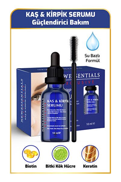 New Essentials Kaş Kirpik Serumu (Keratin Kompleks + Biotin + Bitki Kök Hücre...