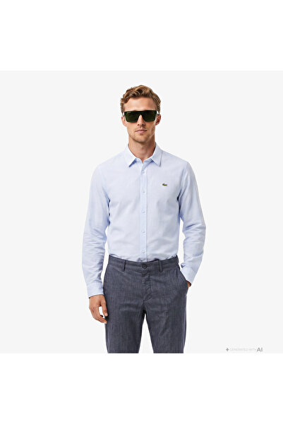 Lacoste Erkek Slim Fit Mavi Chino Pantolon