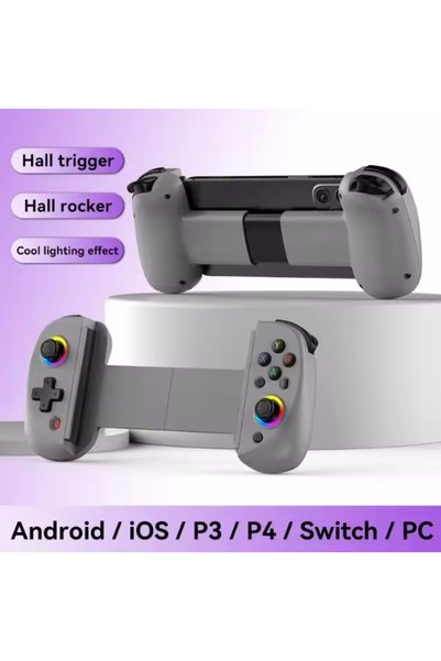 choice2 جهاز تحكم لاسلكي بتقنية بلوتوث رمادي اللون لأجهزة PS4 وPS3 وSwitch وi...
