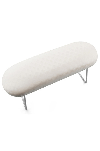 Choice white Pink/White Plaid Waterproof Leather Hand Pillow Arm Rest Cushion...