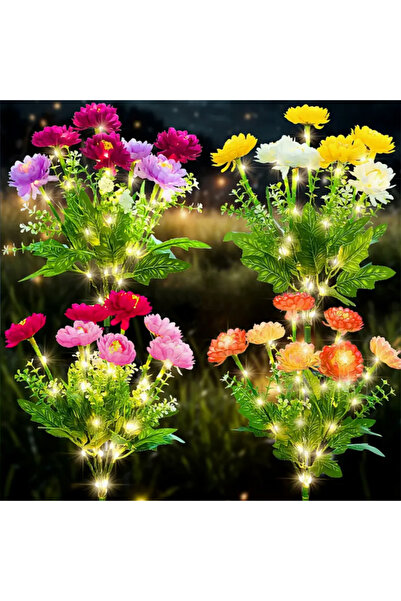 Choice3 purple Warm White Solar LED Lights, Snow Lotus Flower Lawn Lamp, Outd...