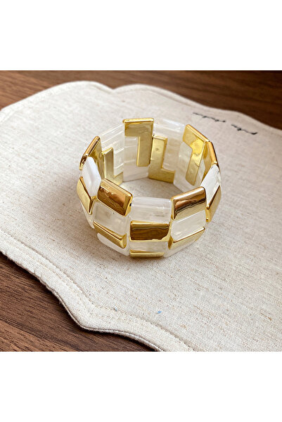 Choice3 Style1 Bohemian Acrylic Square Splicing Bracelet for Women Geometric ...