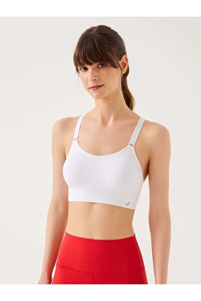 Jerf Utica Soft & Flexible Covered Sports Bra White