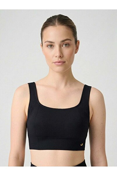 Jerf Sutien acoperit cu model tip fagure Holly, negru