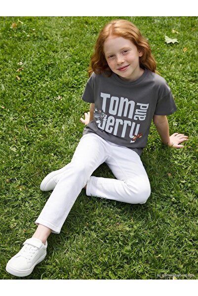 Tom and Jerry Tricou pentru copii de 10-13 ani - Gri
