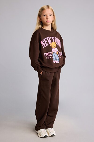 DeFacto Beli Lace-Up Barrel Fit Sweatpants Girls I2265A826Au