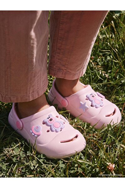 Civil Girls Emoji Numbered Slippers 31-35 - Pink