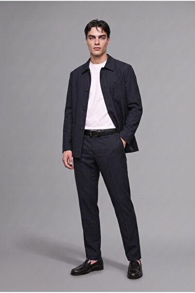 DeFacto Regular Fit Polo Collar Cotton Lined Blazer Jacket G7970Ax25Wn