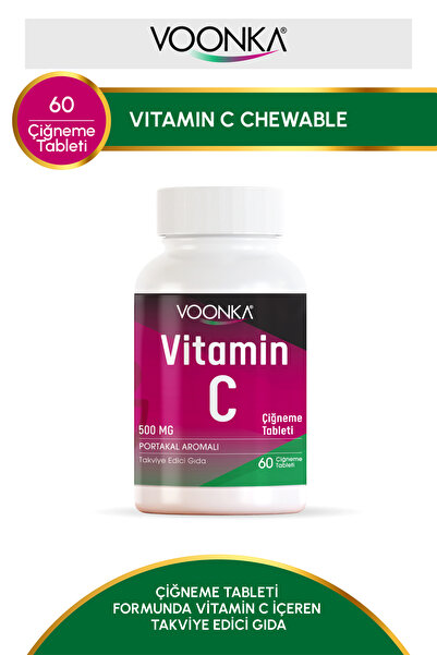 Voonka Vitamin C Çiğneme 60 Tablet