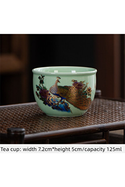 Choice3 <200ml 125ml Traditional Ru Ware Ceramic Teacup Crackle Glaze Nurturi...